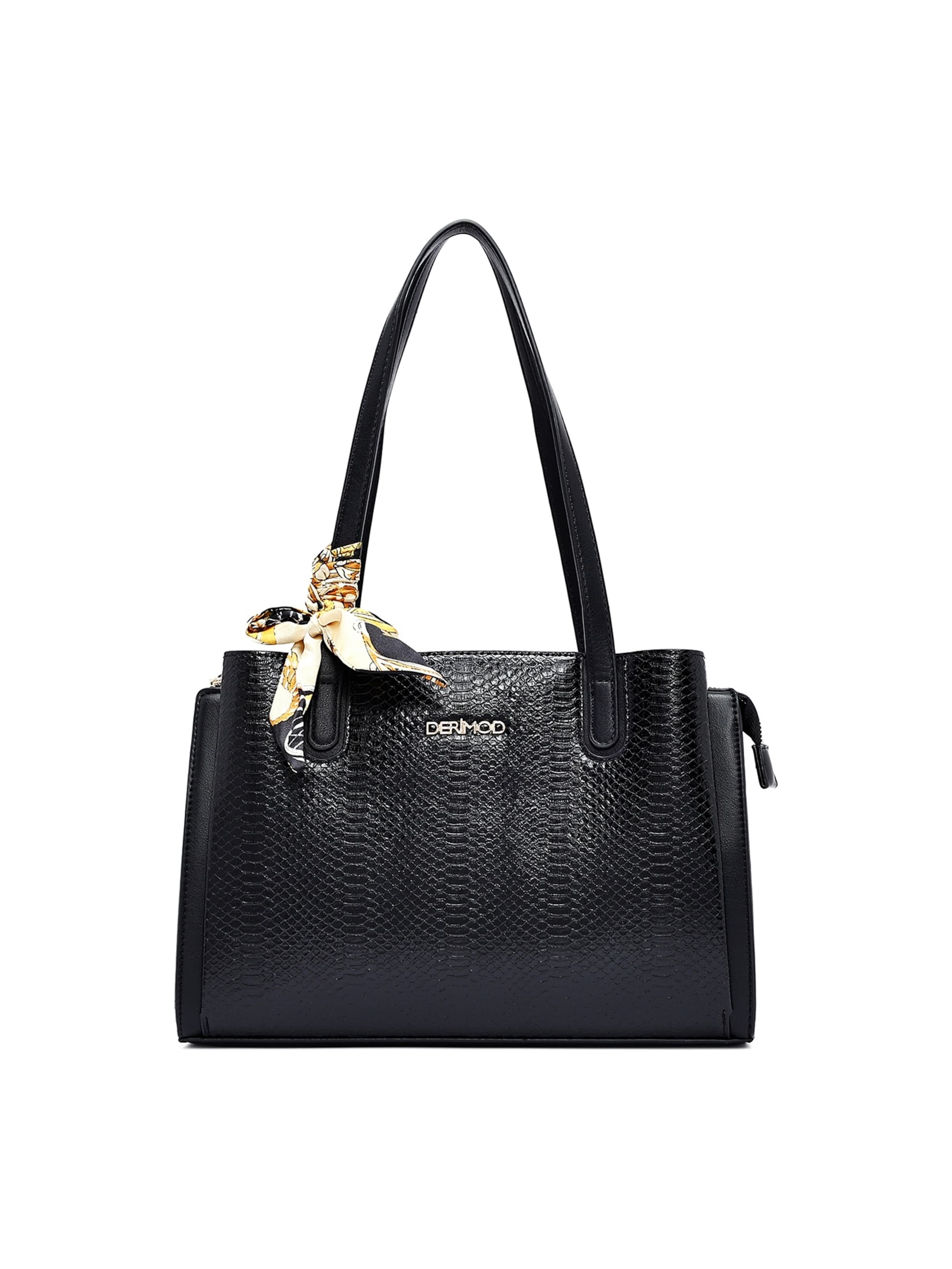 Derimod - Shopper en negro: frente