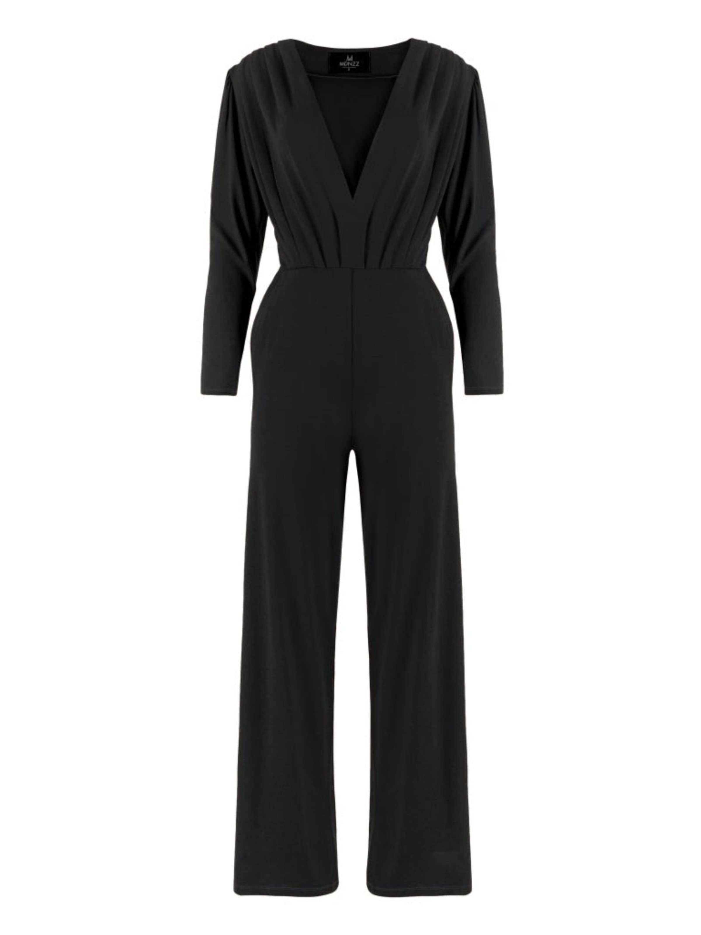 Madnezz House Jumpsuit 'Sally' in Schwarz: Vorderseite