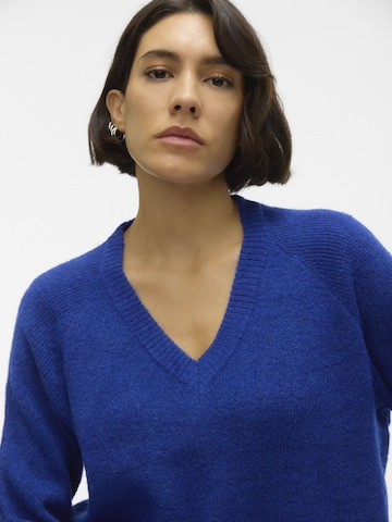 VERO MODA Sweater 'ELLYLEFILE' in Blue