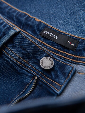 Ombre Regular Jeans in Blauw