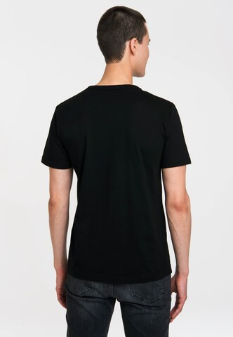 LOGOSHIRT Shirt 'The Hobbit - Gollum' in Zwart