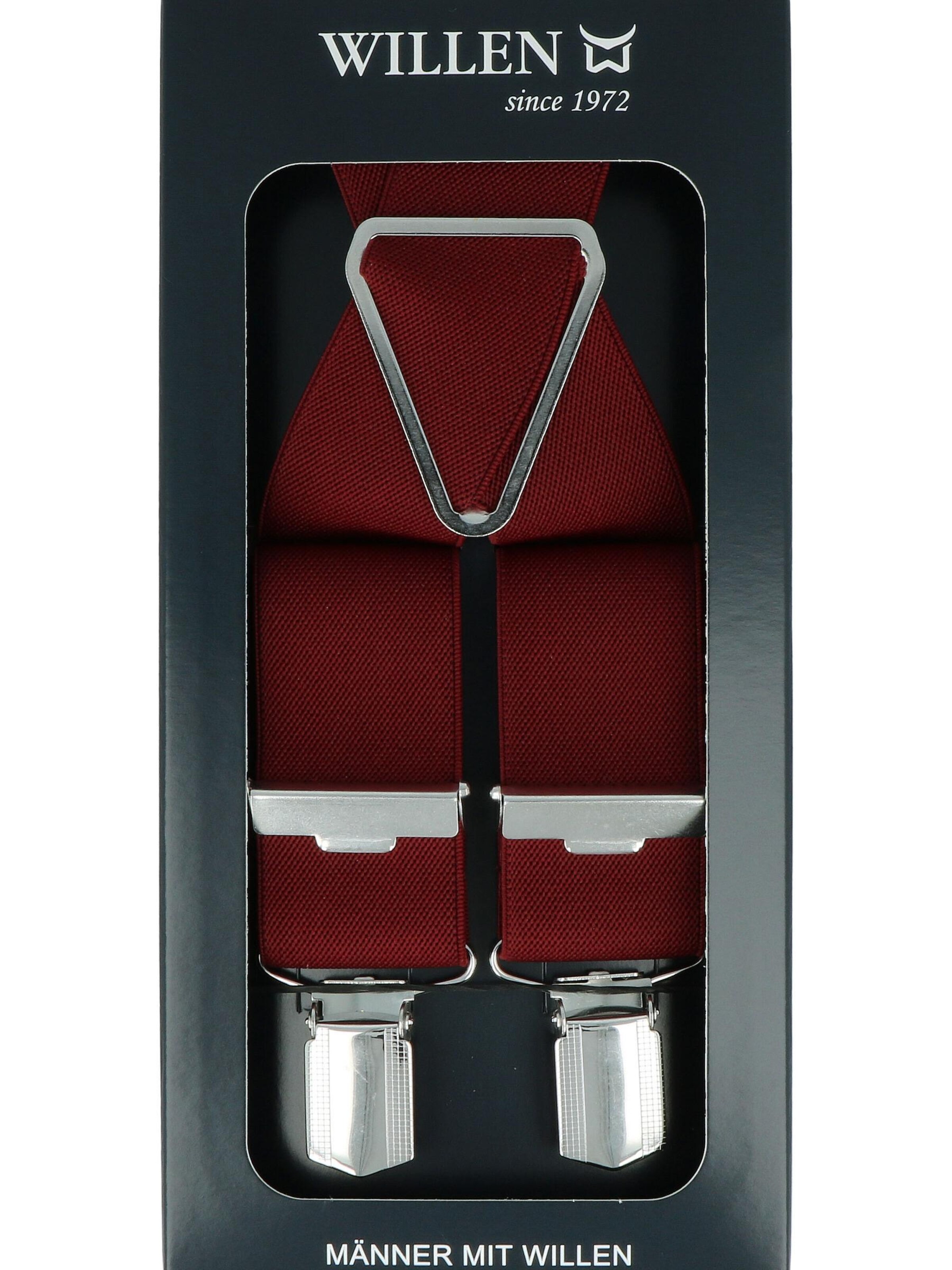 WILLEN Hosenträger 'Uni'‌‌‌‌‌‌‌‌‌‌ in Rot