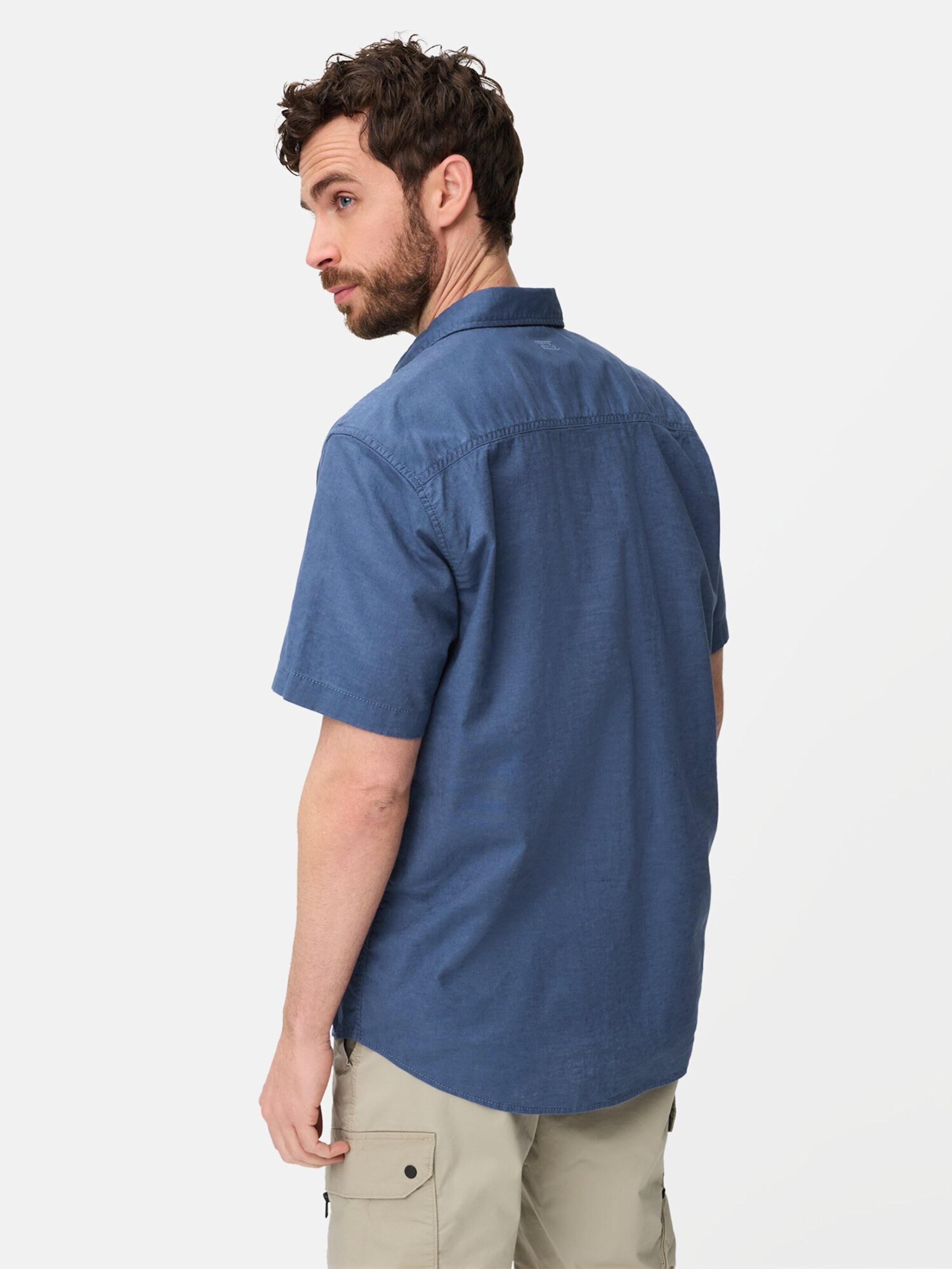 CAMEL ACTIVE Regular fit Button Up Shirt in Blue