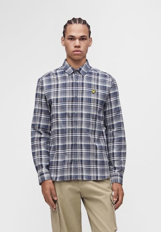 Lyle & Scott Regular fit Ing - kék: elől