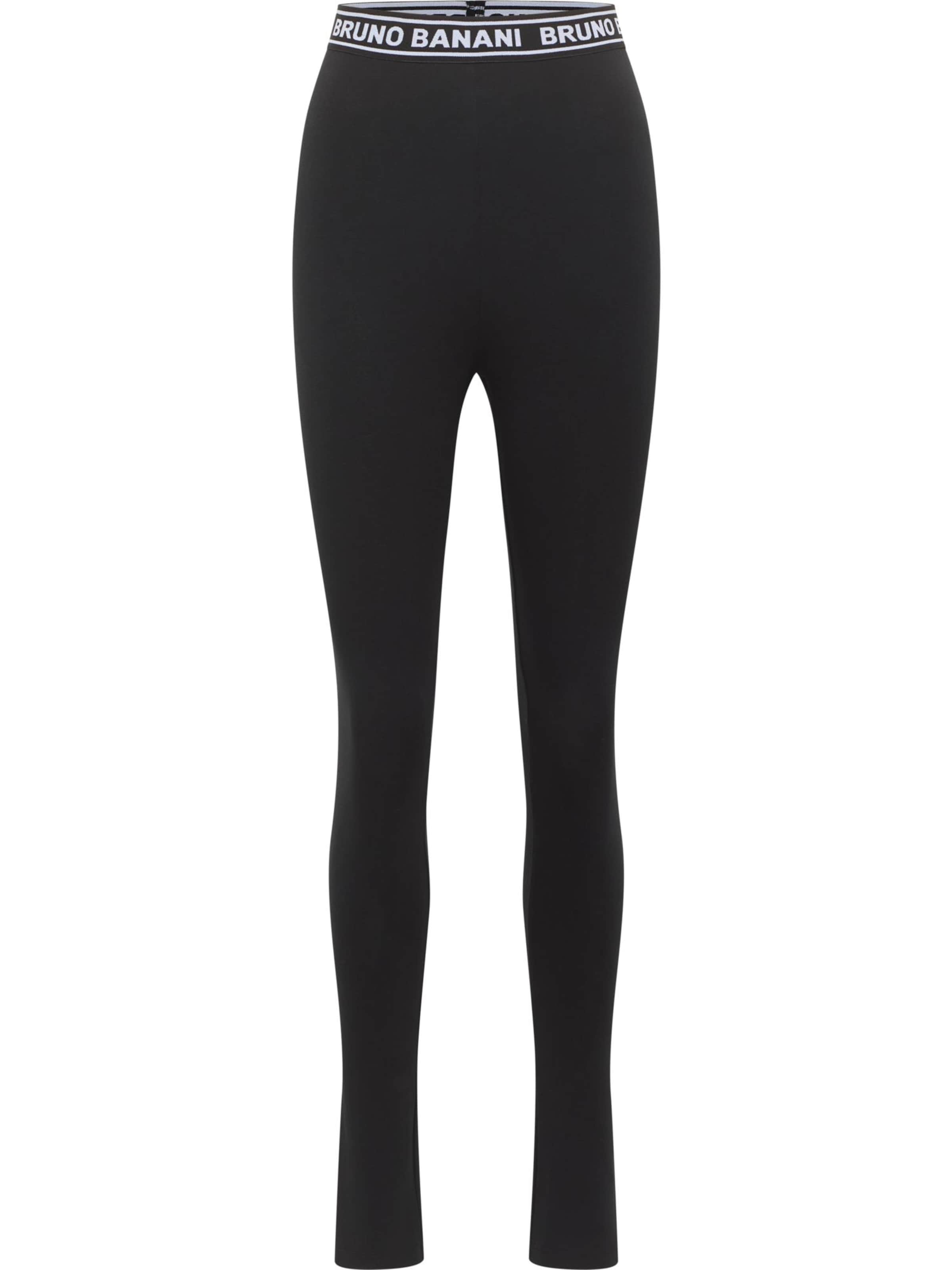 Bruno Banani Leggings 'Molina' en noir / blanc, Vue avec produit