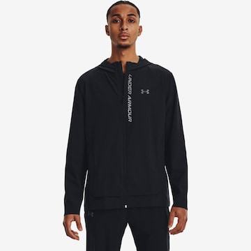 UNDER ARMOUR Athletic Jacket in Black: front