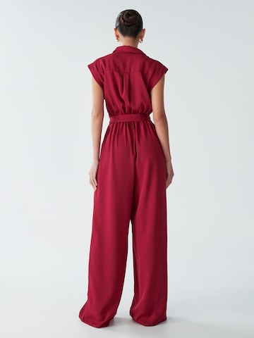 Willa Jumpsuit 'Kobe' in Rood: terug
