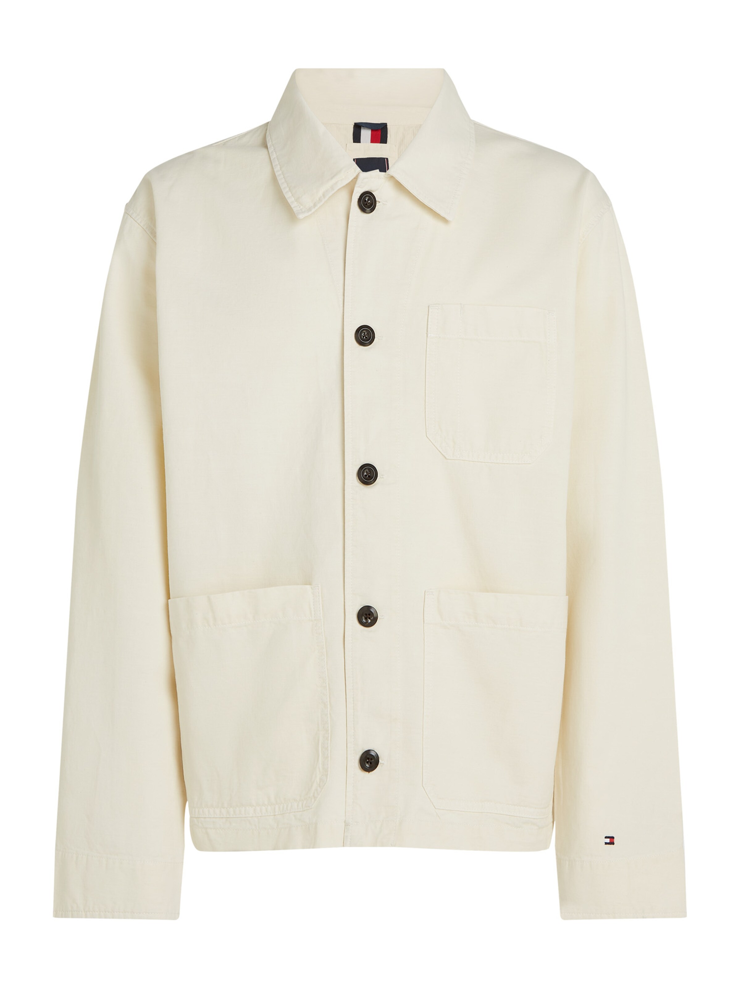 TOMMY HILFIGER Φθινοπωρινό και ανοιξιάτικο μπουφάν σε μπεζ: μπροστά