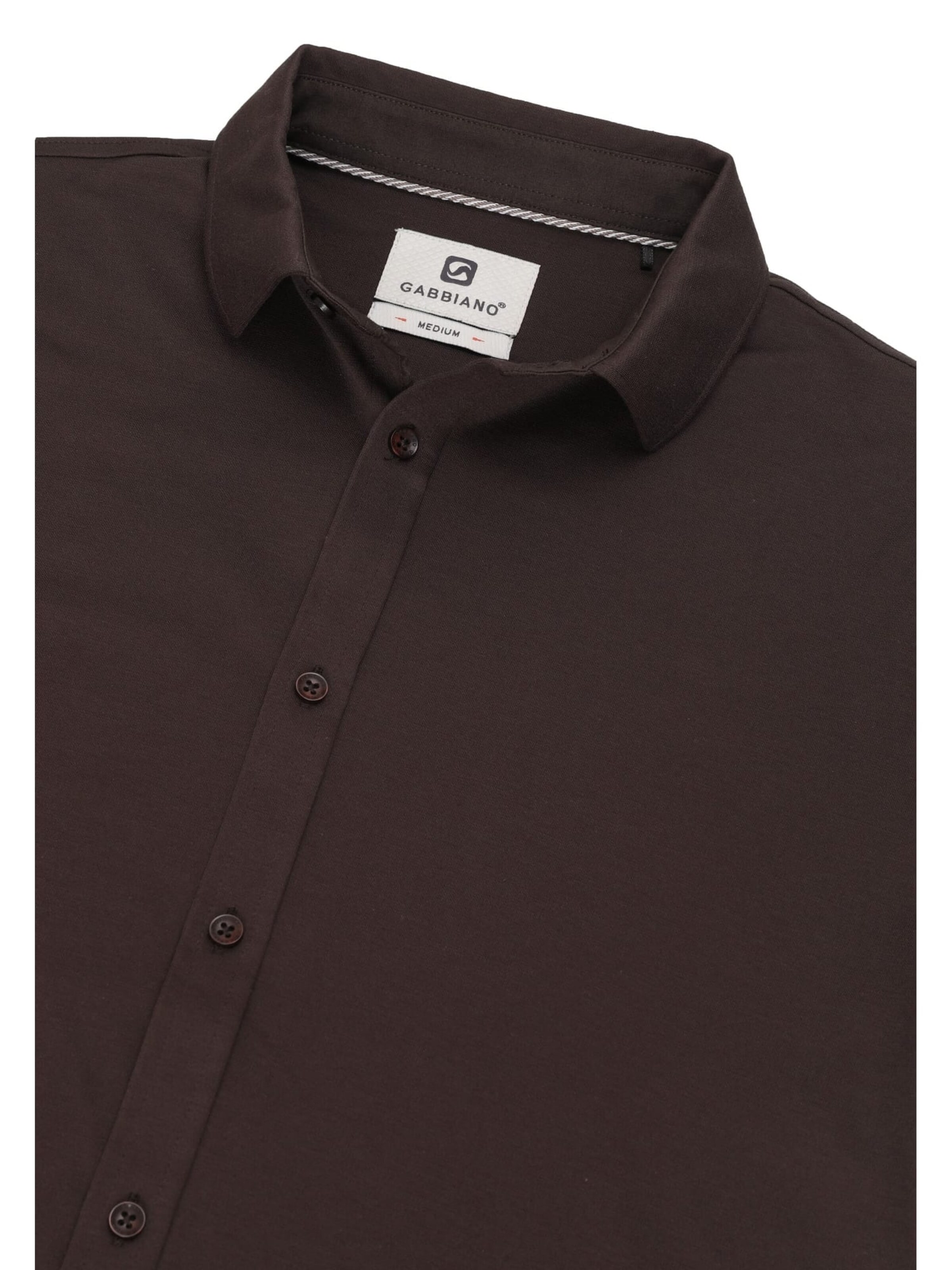 Gabbiano Comfort fit Overhemd in Bruin