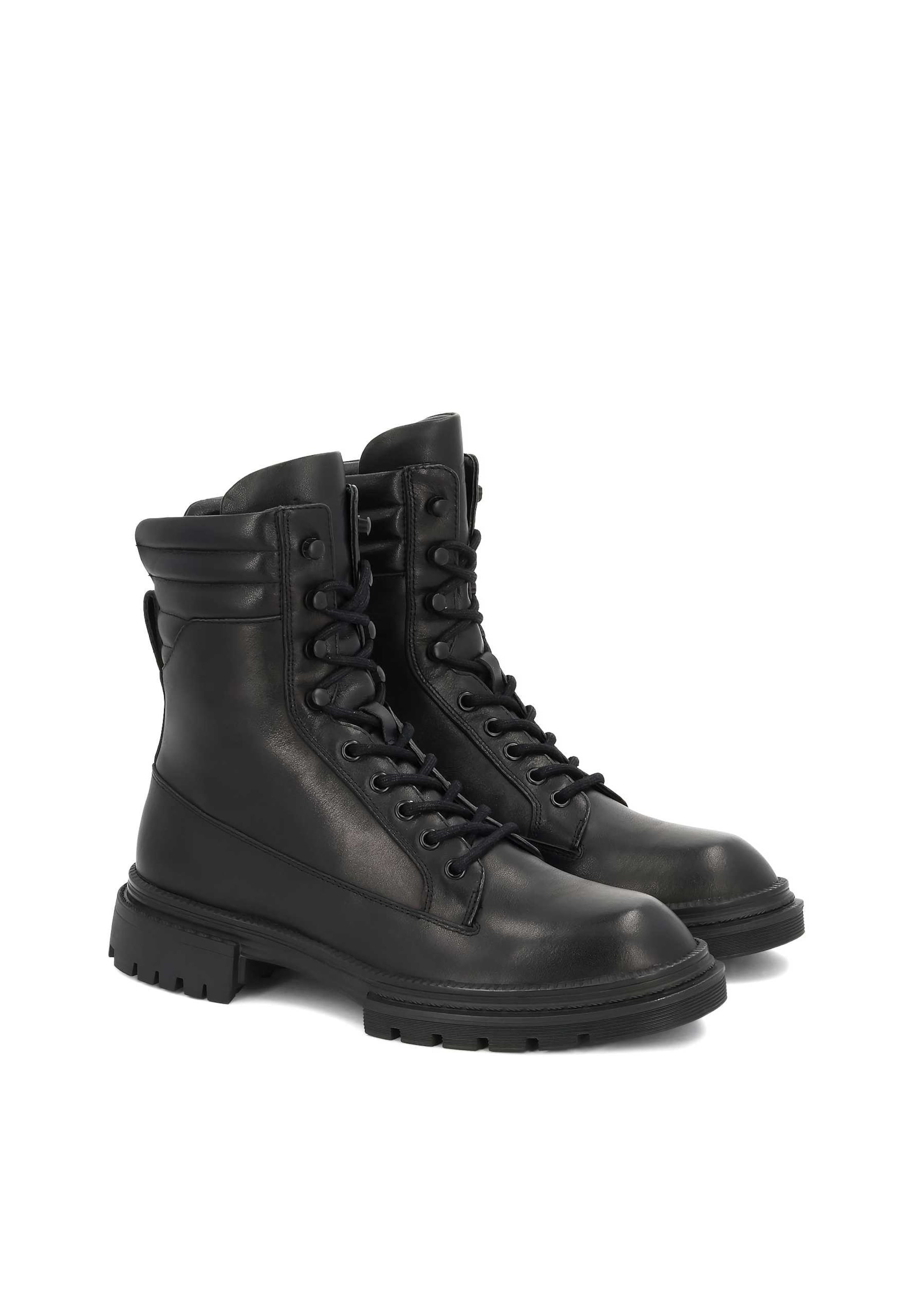 Kazar Fűzős csizma - fekete