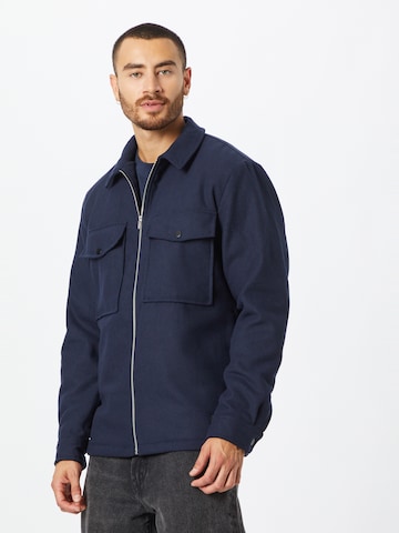 Veste mi-saison 'Dunne' !Solid en bleu : devant