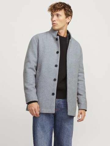 Manteau mi-saison JACK & JONES en gris : devant