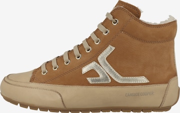 Baskets hautes 'Plus Fur CC' Candice Cooper en marron : devant