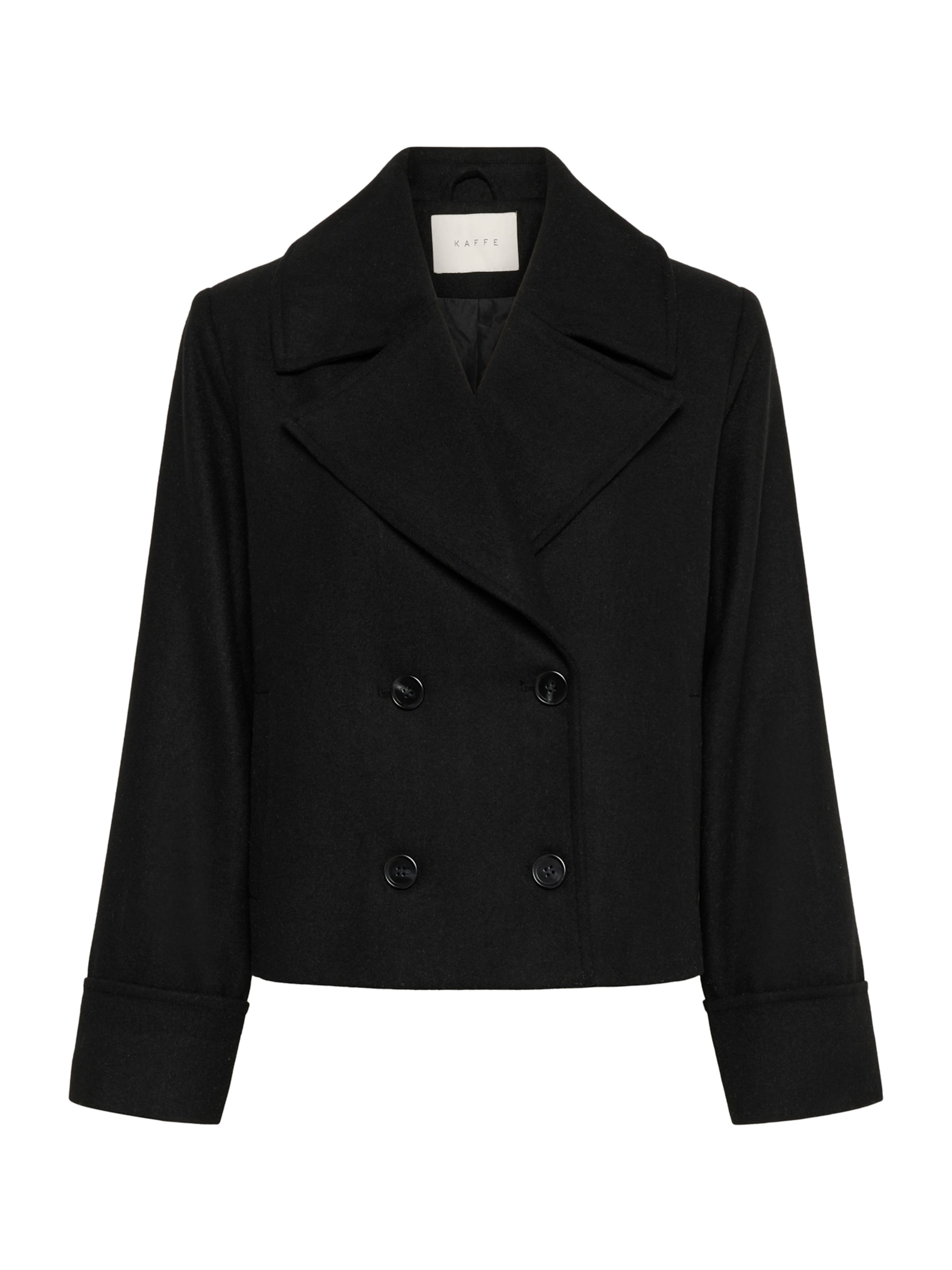 Manteau mi-saison 'Julia' Kaffe en noir : devant