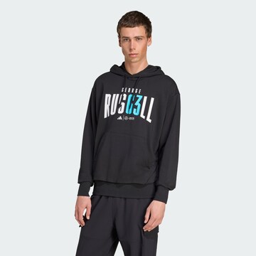ADIDAS PERFORMANCE Sportsweatshirt 'Mercedes - AMG Petronas Formula One Team George Russell' in Zwart: voorkant