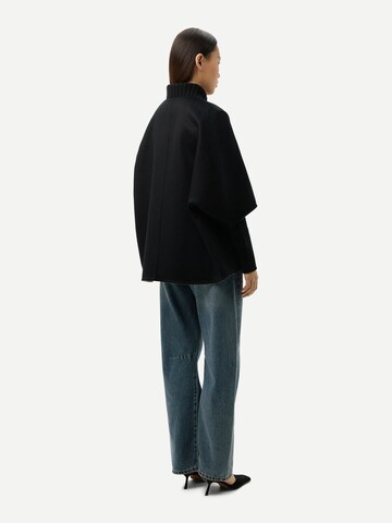 GOBI Cashmere Svetr 'Patch Pocket Cashmere Poncho Jacket' – modrá