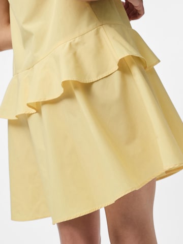Robe 'PCFarry' PIECES en jaune