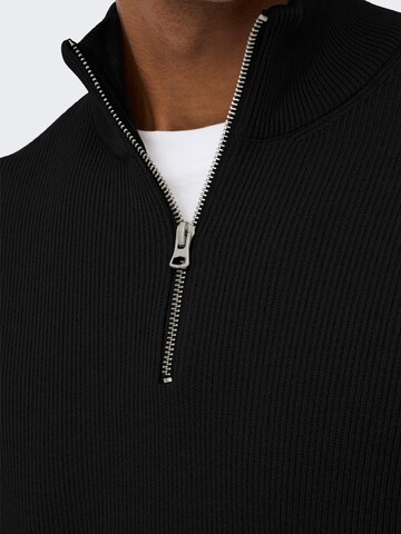 Pull-over 'Phil' Only & Sons en noir