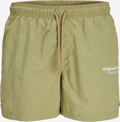 JACK & JONES Uimashortsit 'JPSTNaxos' värissä khaki / valkoinen, Tuotenäkymä