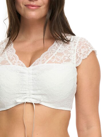 SUSA Traditional Blouse 'Zauber' in White