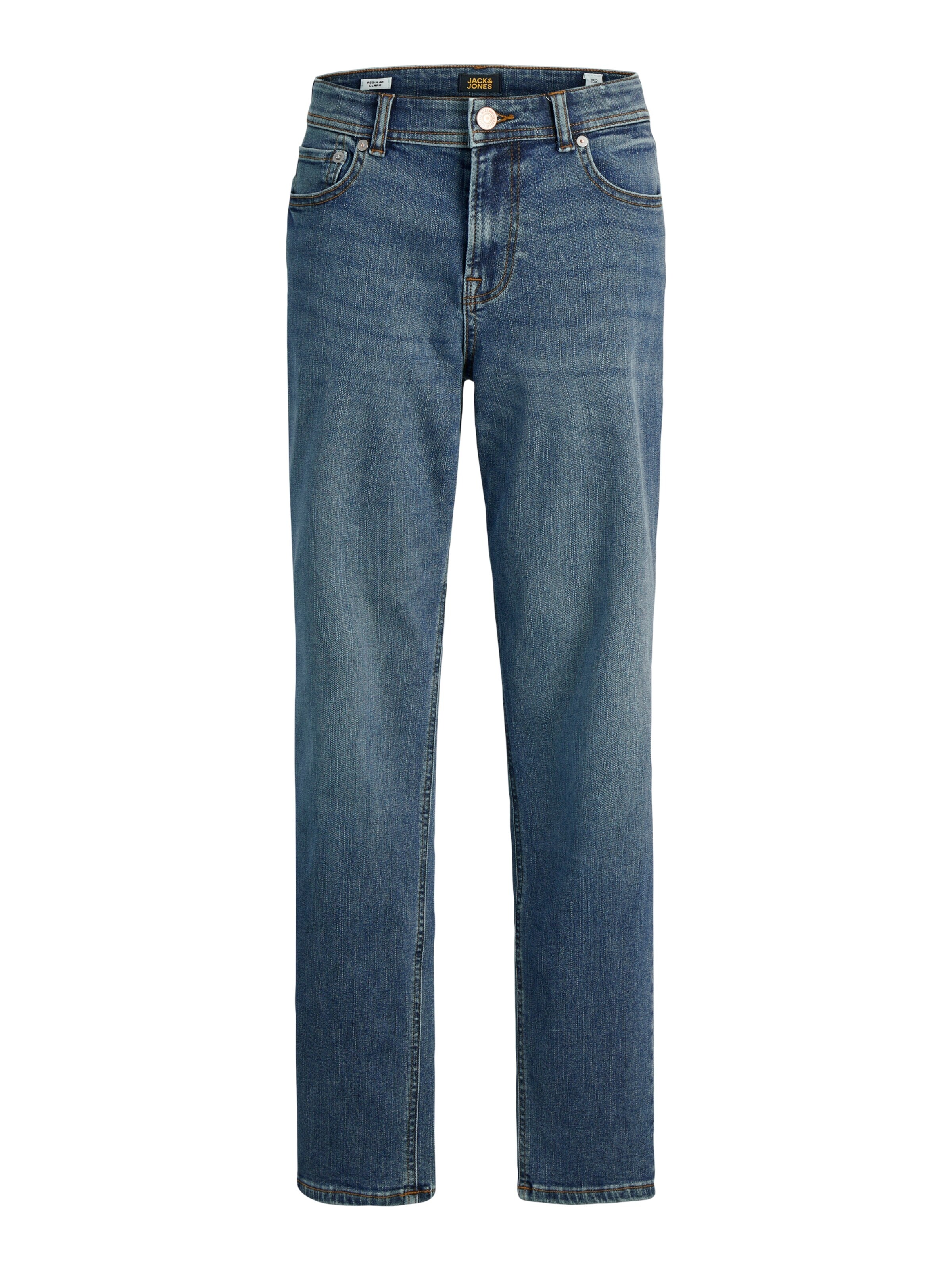 Jack & Jones Junior Regular Jeans 'Jack & Jones Jungen Jeans regular JJICLARK JJORIG STRETCH SQ 223'‌‌‌‌‌‌ in Blau: Vorderseite