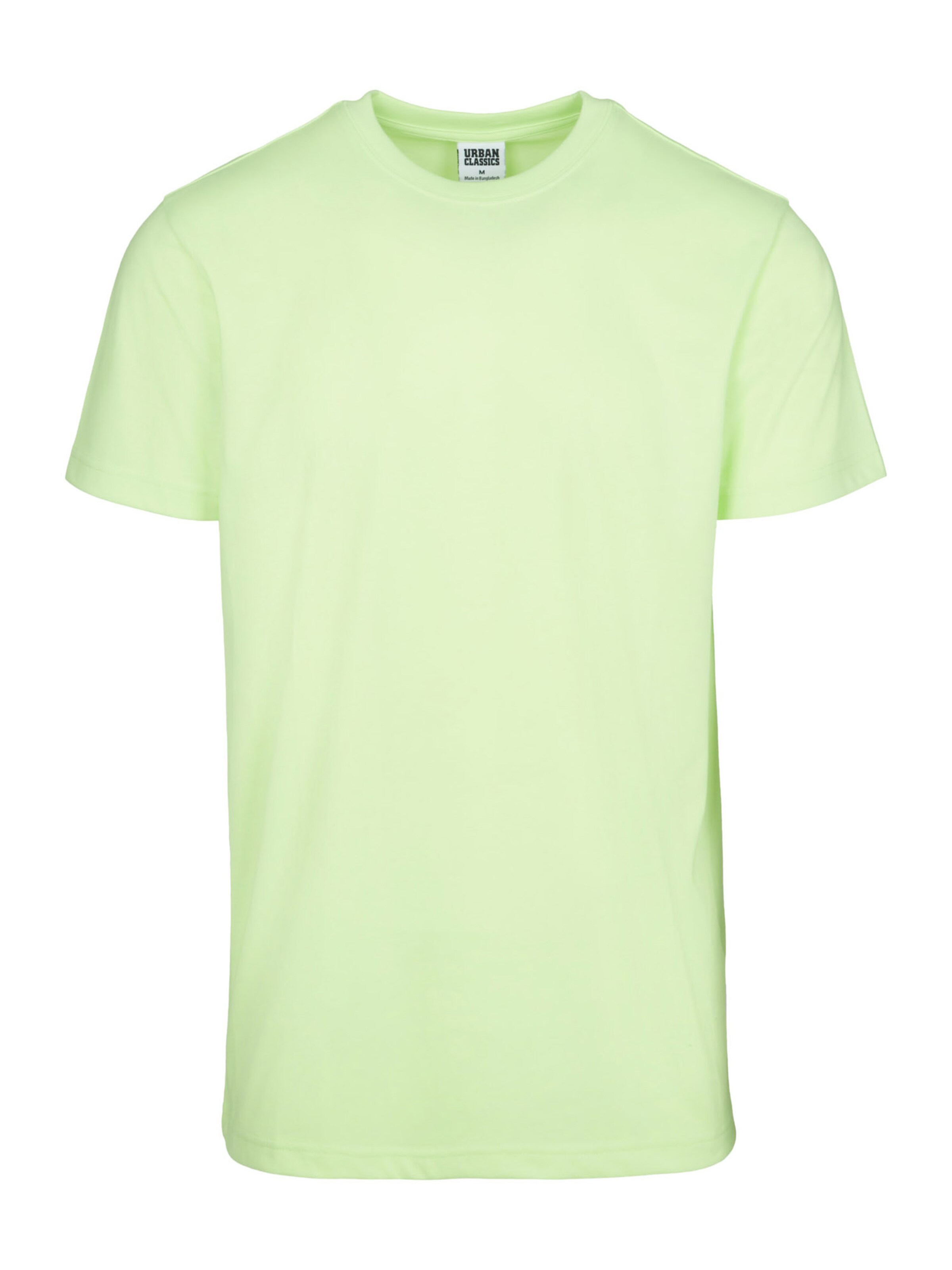 Männer Shirts Urban Classics T-Shirt in Neongrün - KA77833