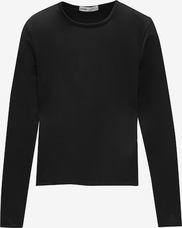T-shirt Pull&Bear en noir : devant
