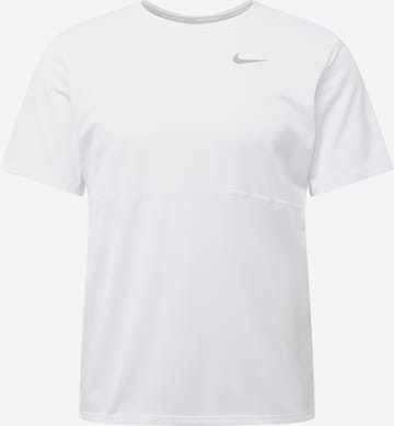 NIKE Performance Shirt 'Breathe' in White: front