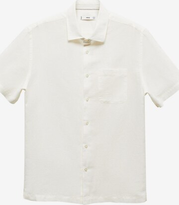 Coupe regular Chemise 'Ants' MANGO MAN en blanc : devant