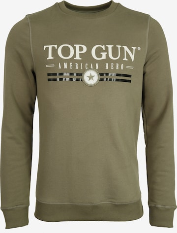 TOP GUN Sweatshirt in Green: front