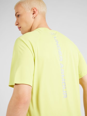 Maglia funzionale 'Tech' di UNDER ARMOUR in giallo