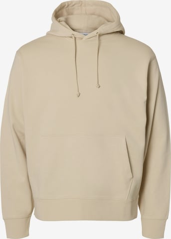 SELECTED Sweatshirt in Beige: voorkant
