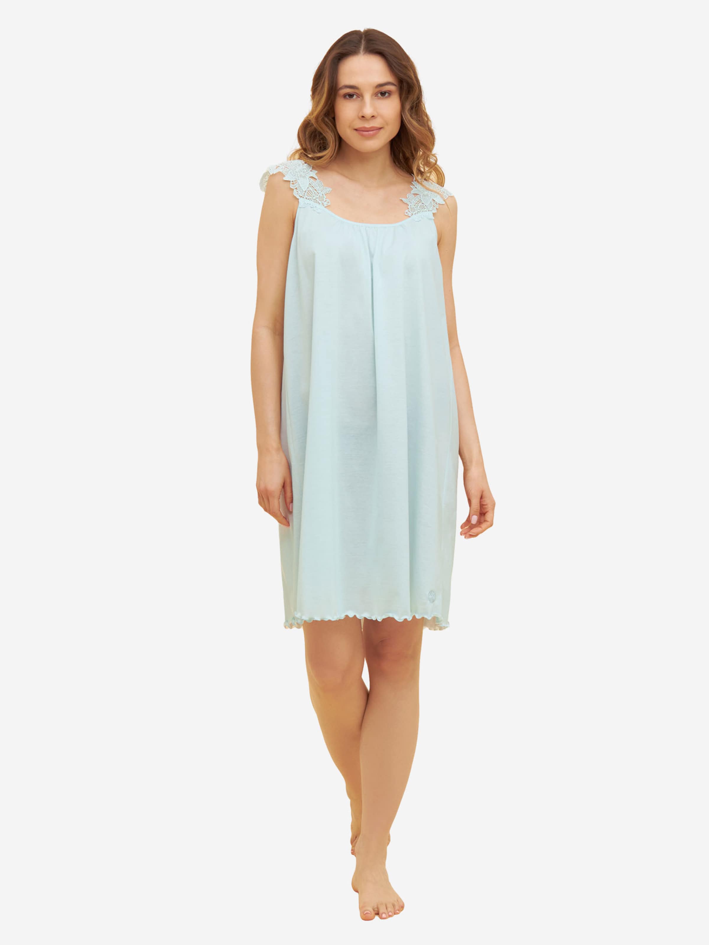 FÉRAUD PARIS Nightgown ' Wellensaum ' in Blue