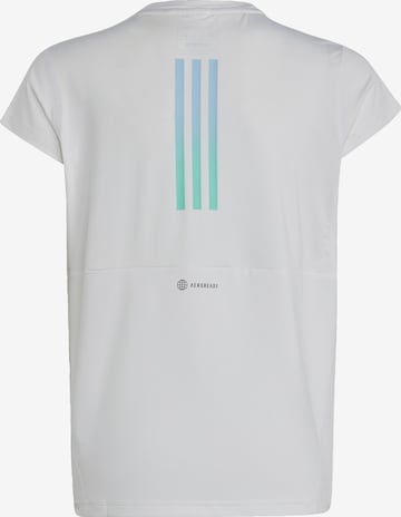 T-Shirt fonctionnel 'Aeroready 3-Stripes' ADIDAS SPORTSWEAR en blanc