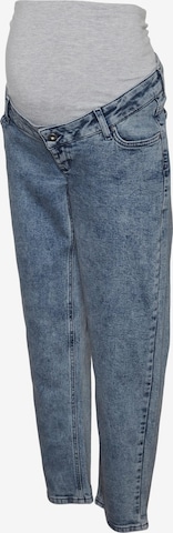 Regular Jeans 'Olivia' de la MAMALICIOUS pe albastru: față