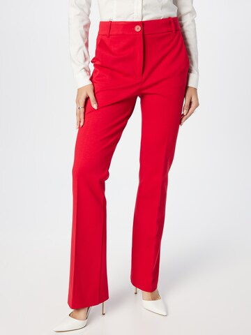 ESPRIT Boot cut Pants in Red: front