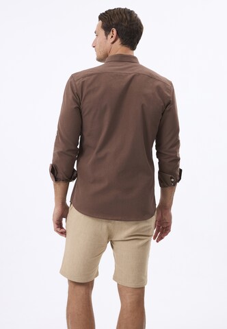 Felix Hardy Regular fit Overhemd in Bruin