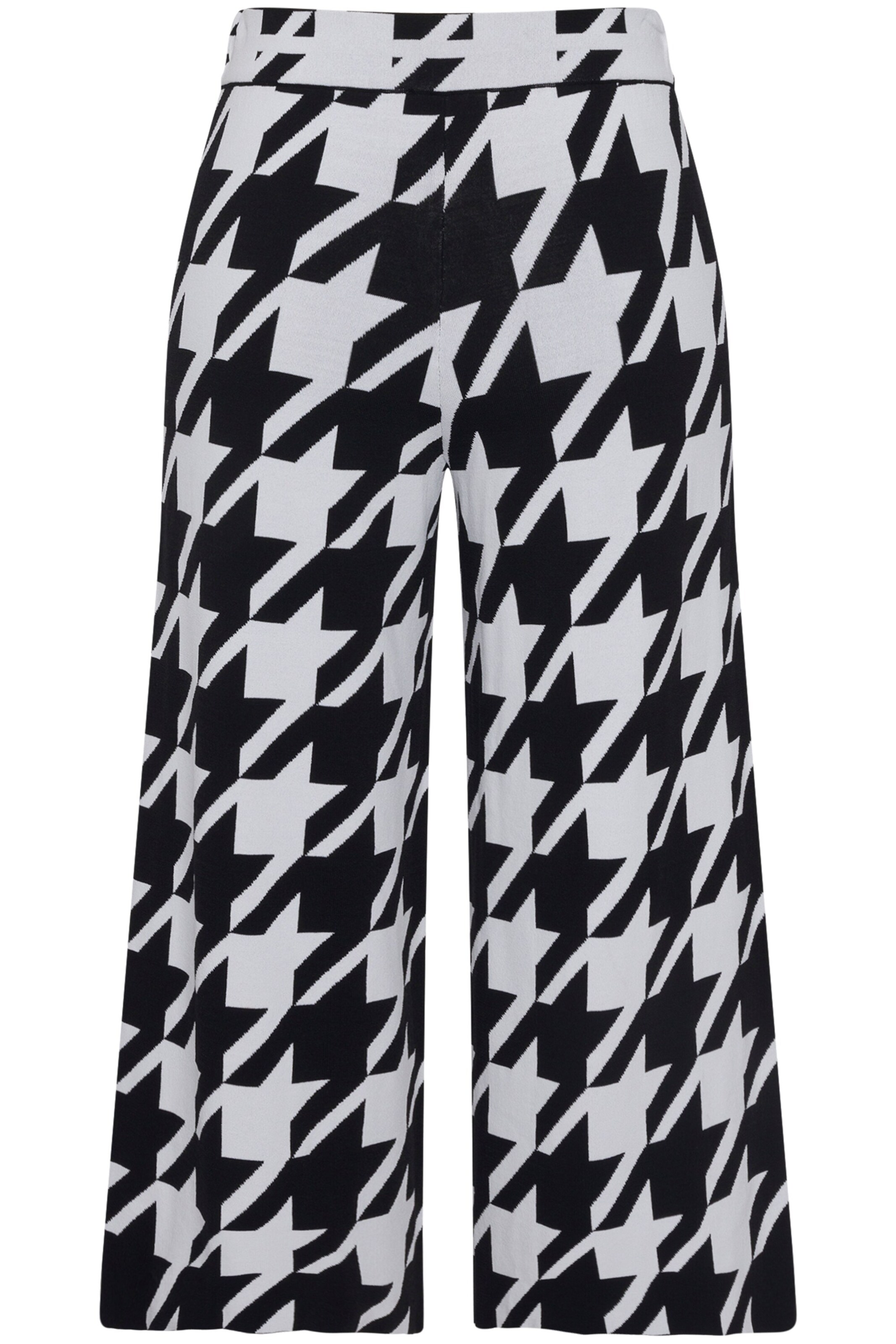 Ulla Popken Wide leg Broek in Zwart