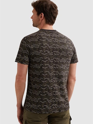 Maglietta 'PME LEGEND - T-shirt in slub jersey with allover print and badge' di PME Legend in grigio