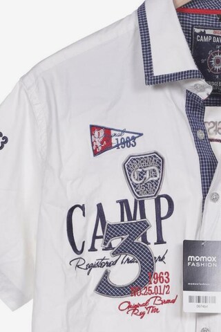 CAMP DAVID Button Up Shirt in XXL in White