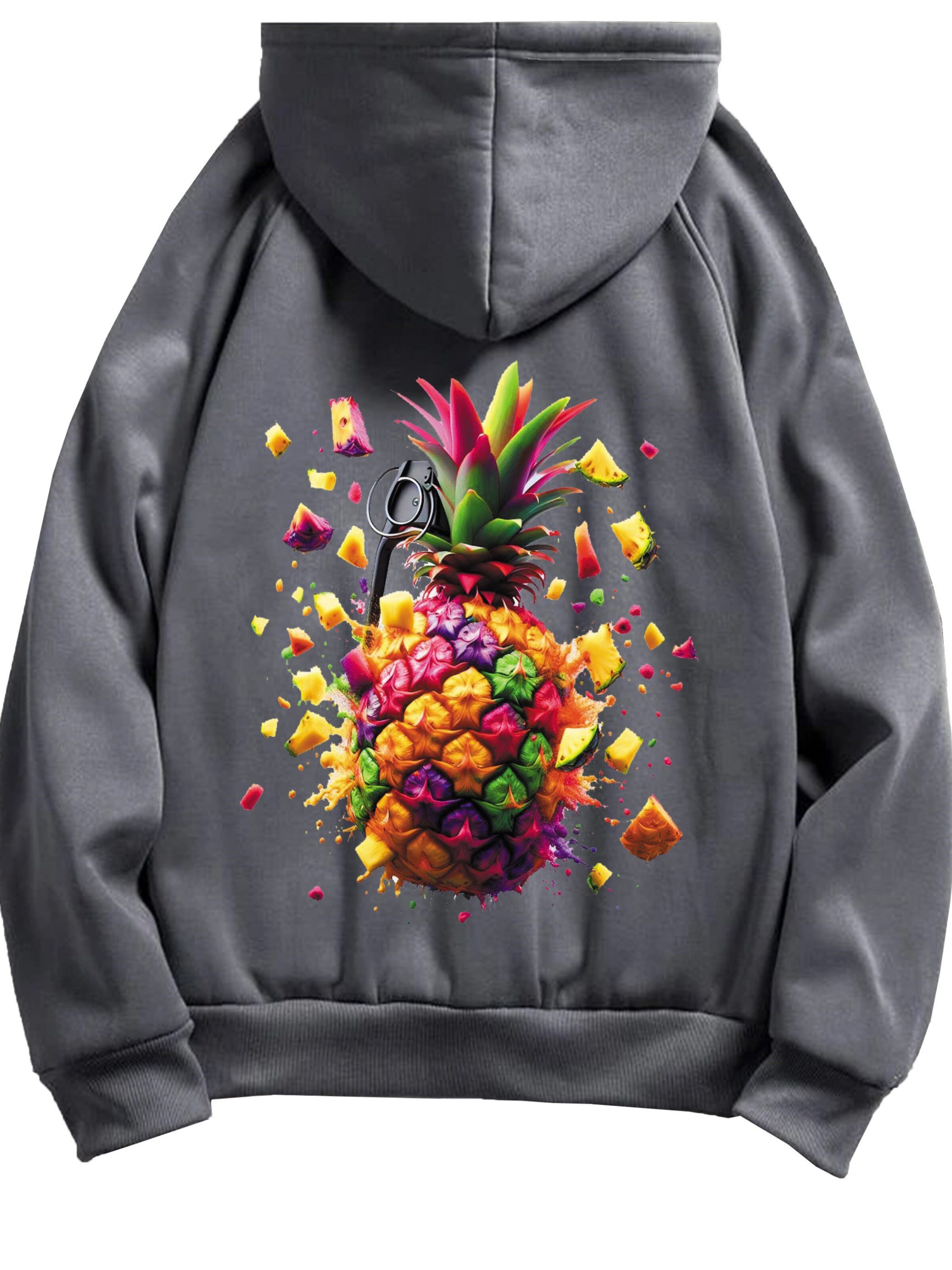 RMK Sweatshirt 'Ananas'‌‌‌‌‌‌‌ in Grau