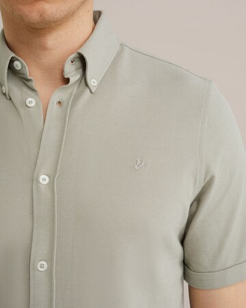 WE Fashion Slim fit Button Up Shirt in Brown