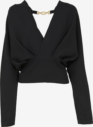 Influencer Sweater in Black: front