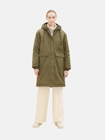 TOM TAILOR Winter Coat in Green: front