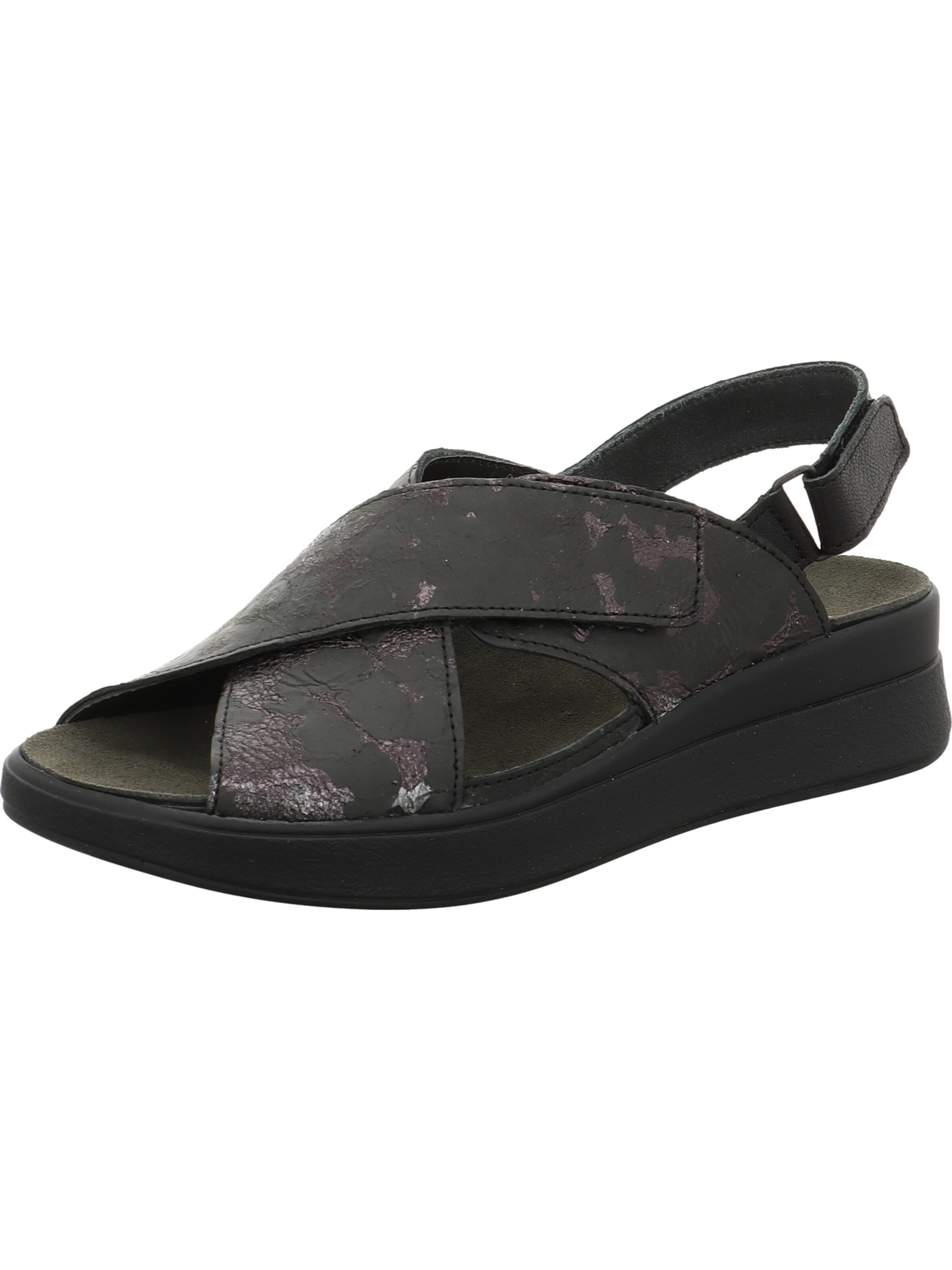 THINK! Sandale 'Meggie' in Schwarz: Vorderseite