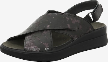 THINK! Sandale 'Meggie' in Schwarz: Vorderseite