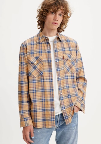 LEVI'S ® Comfort fit Button Up Shirt 'Relaxed Fit Western' in Yellow