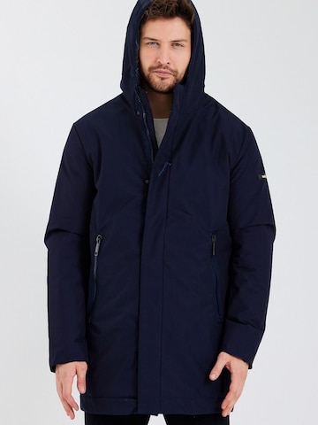 Ron Tomson Winter Coat in Blue