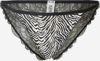 LOVE Stories Alushousut 'Wild Rose' värissä musta / valkoinen, Tuotenäkymä