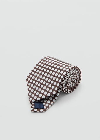 MANGO MAN Krawatte 'Flor' in Braun